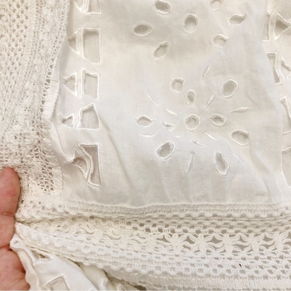 Michael Kors Romantic Sexy Lace Boho White Camisole Summer Festival Midi Dress. - Picture 11 of 16